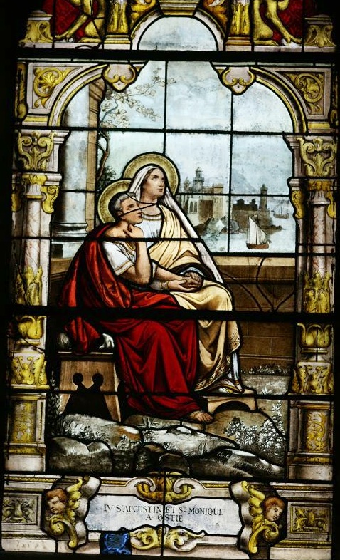 Estasi di Ostia vetrata nella chiesa di sant'Agostino a Deauville