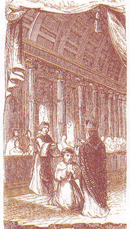 Agostino ordinato sacerdote, nella pubblicazione francese di in una Vita di sant'Agostino