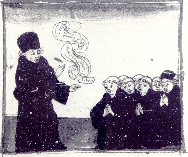 Agostino chiama i monaci fratelli carissimi, immagine tratta dalla Vita sancti Augustini
