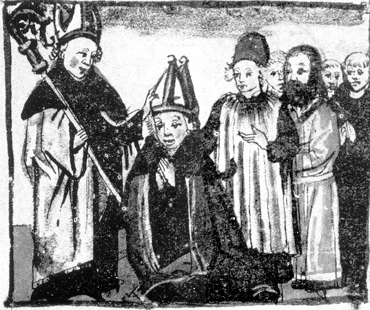 Eraclio successore di Agostino e l'assedio di Ippona, immagine tratta dalla Vita sancti Augustini