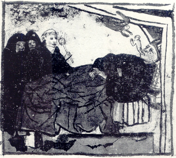 Morte di Agostino, immagine tratta dalla Vita sancti Augustini