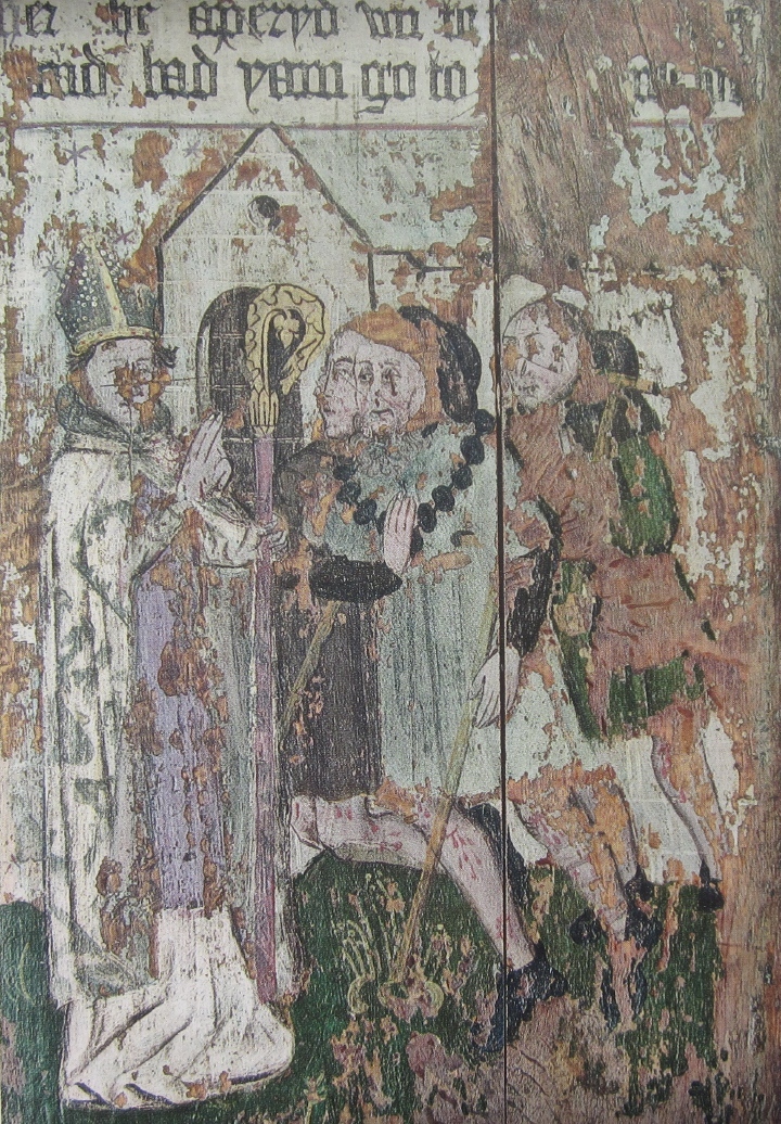 Agostino indica a pellegrini e storpi la via per raggiungere la sua tomba a Pavia