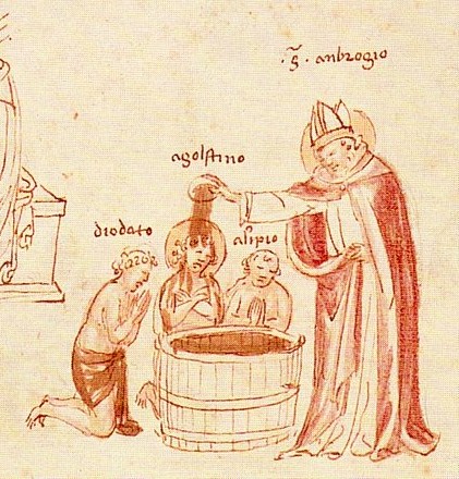 Il battesimo di Agostino