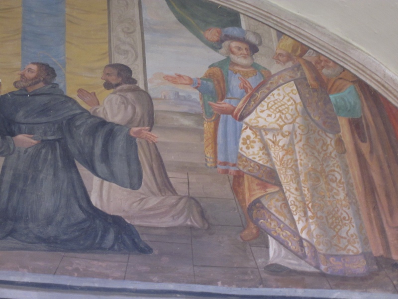 La vestizione di Agostino nel chiostro del convento agostiniano di Cortona