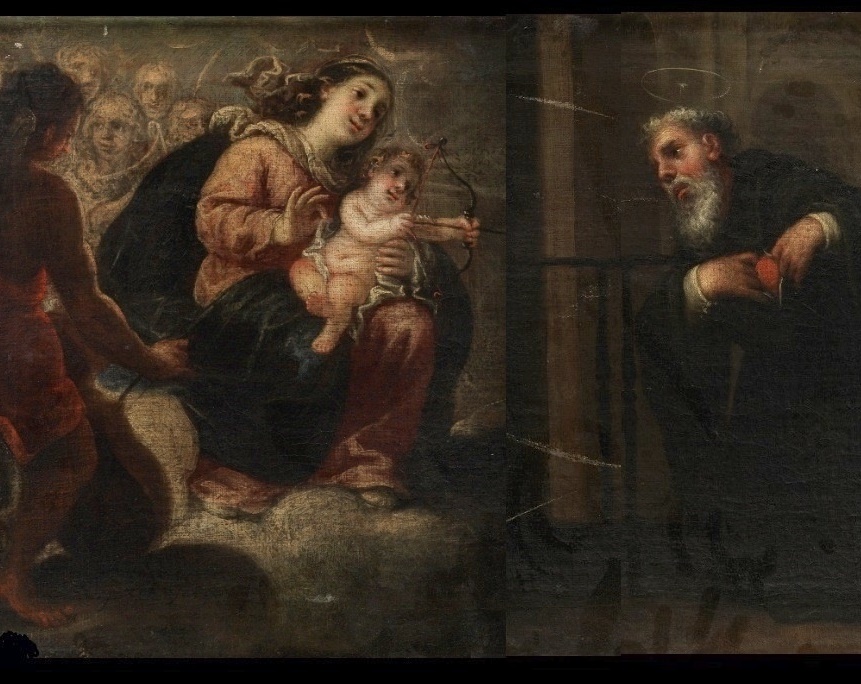 Agostino trafitto al cuore dalla Vergine e dal Bambino Ges