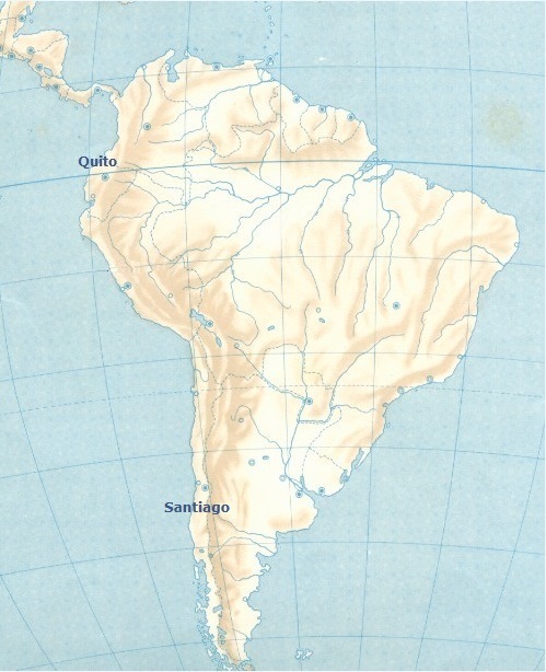 Localizzazione dei cicli agostiniani in Sud America nel Seicento