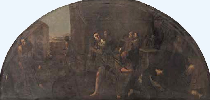 I pellegrini visitano la tomba di Agostino 