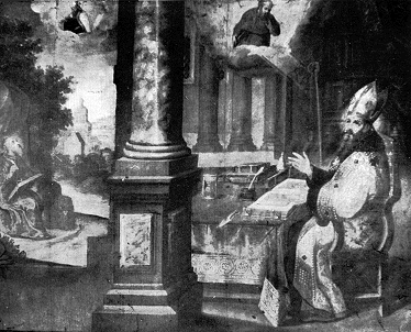 Agostino e la visione di san Gerolamo, opera di Miguel de Santiago nel convento agostiniano di Quito