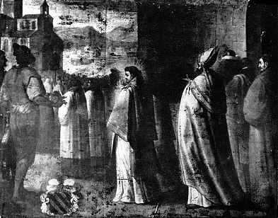 Traslazione delle spoglie di Agostino, opera di Miguel de Santiago nel convento agostiniano di Quito