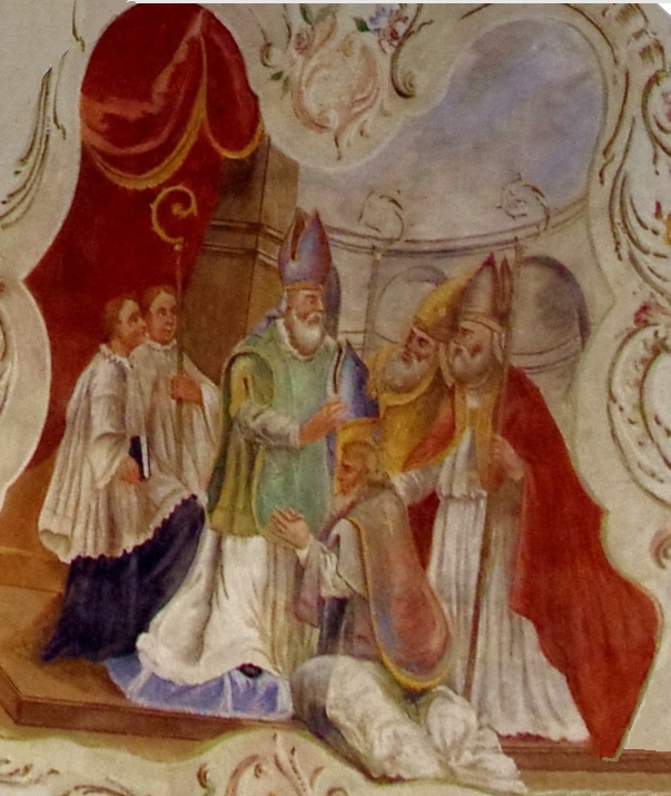 Agostino consacrato vescovo