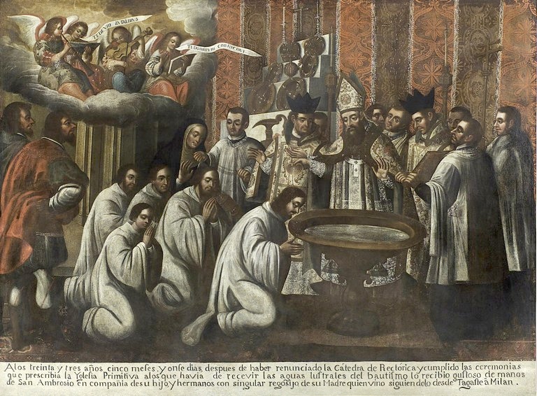 Il Battesimo di Agostino a Milano