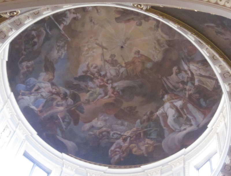 Sant'Agostino in gloria, affresco di Velasquez nella cupola della chiesa de l'Encarnacion a Madrid
