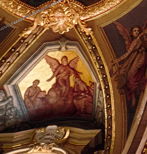 Il sogno di Monica, nel ciclo di affreschi agostiniano di Vela alla Valletta a Malta