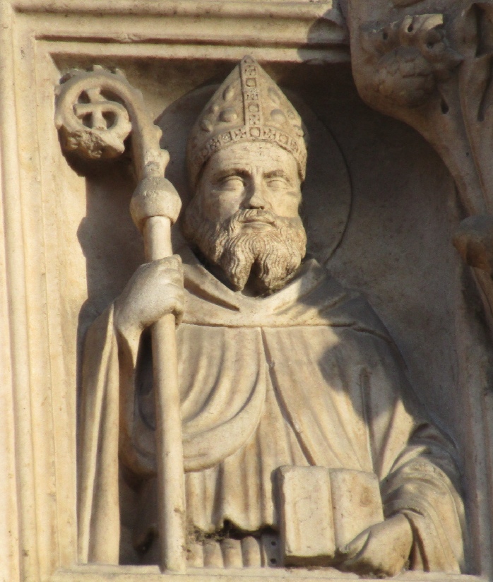 Agostino vescovo di Bonino da Campione, chiesa agostiniana di san Marco a Milano