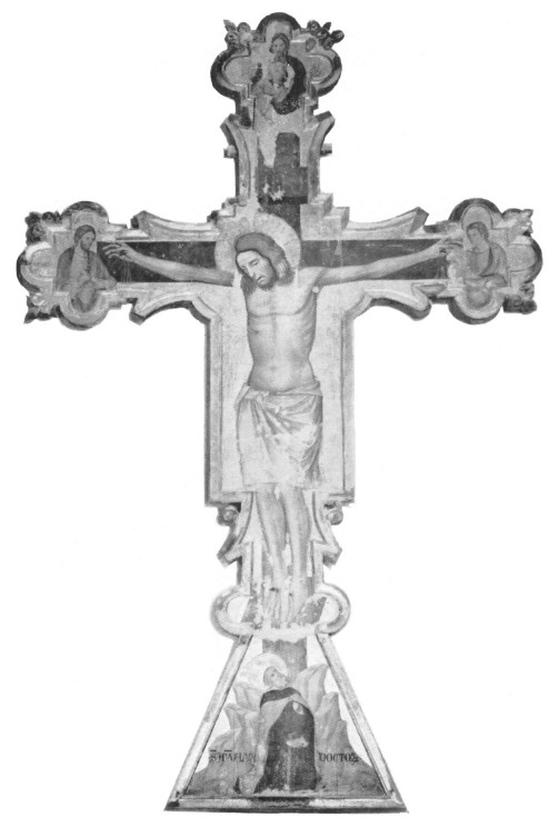 Agostino col cuore sanguinante, affresco nella chiesa di sant'Agostino dei Frati Eremitani a Padova