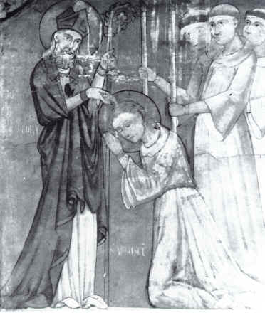 Ambrogio battezza Agostino a Milano nel 386 d. C.