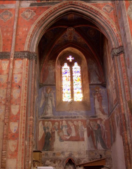 La cappella di S. Agostino con le scene affrescate della sua vita