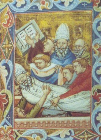 Morte di Valerio dal ms. Bav. Lat. 8541: Biblioteca Apostolica Vaticana