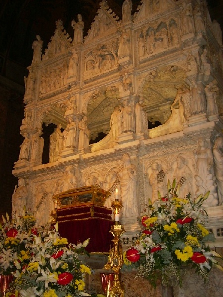 Arca e urna di sant'Agostino a Pavia in San Pietro in Ciel d'Oro