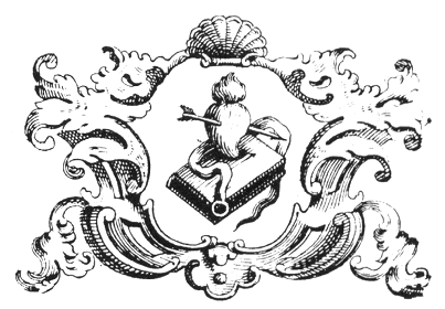 Libro, cintura e cuore fiammante trafitto da una freccia, stemma dell'Ordine agostiniano nel 1768