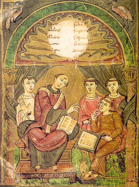 Sant'Agostino detta ai diaconi nel Codice di Eginone