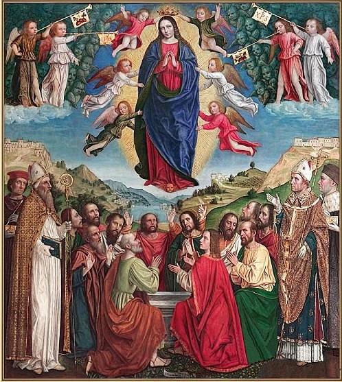 La Vergine Assunta con Agostino e Santi di Ambrogio da Fossano detto il Bergognone