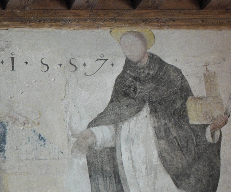 San Domenico con in mano il modello del monastero