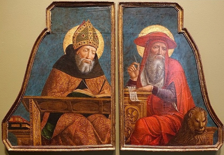 Sant'Agostino e san Gerolamo allo scrittoio