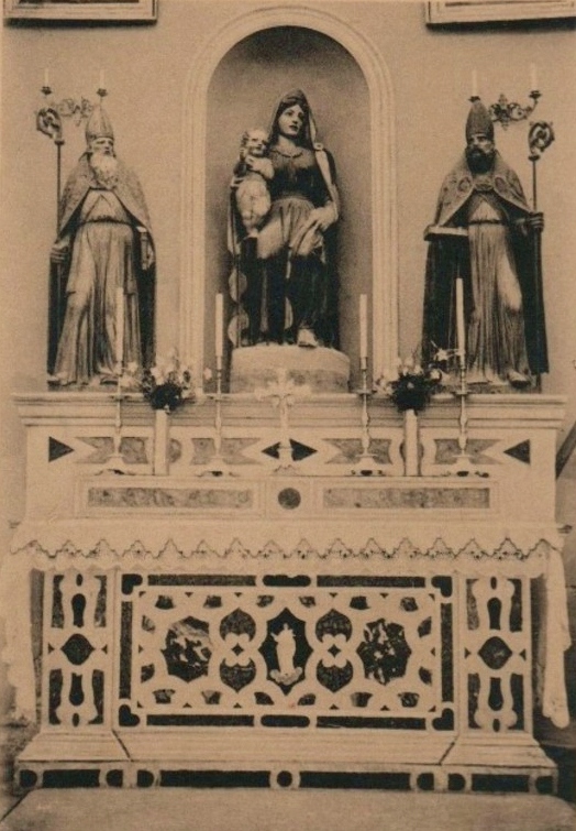 Madonna del parto con i santi Ambrogio ed Agostino