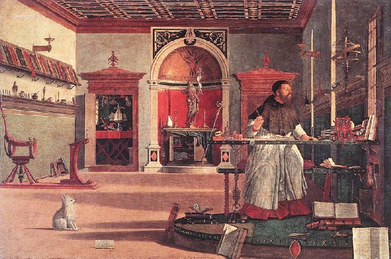 S. Agostino vede in sogno san Gerolamo di Vittore Carpaccio