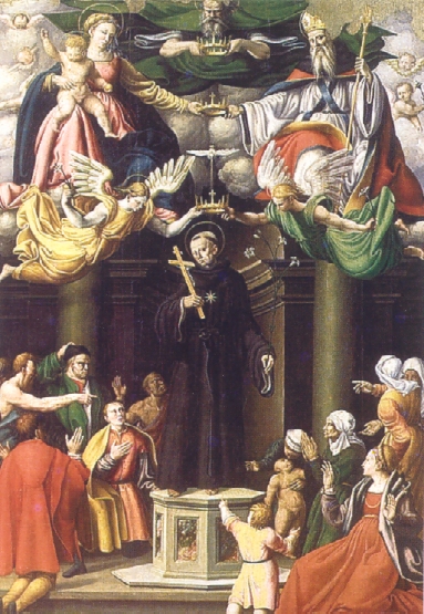 Gloria di san Nicola da Tolentino con la Vergine e sant'Agostino