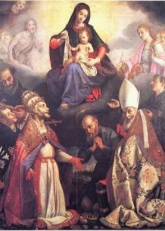 Agostino, Santi e la Madonna della Cintura della Bottega del Cigoli a Prato