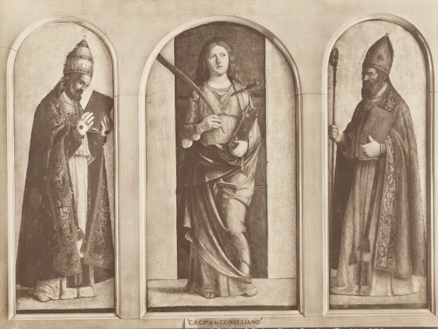 Santa Giustina tra i santi Gregorio e Agostino