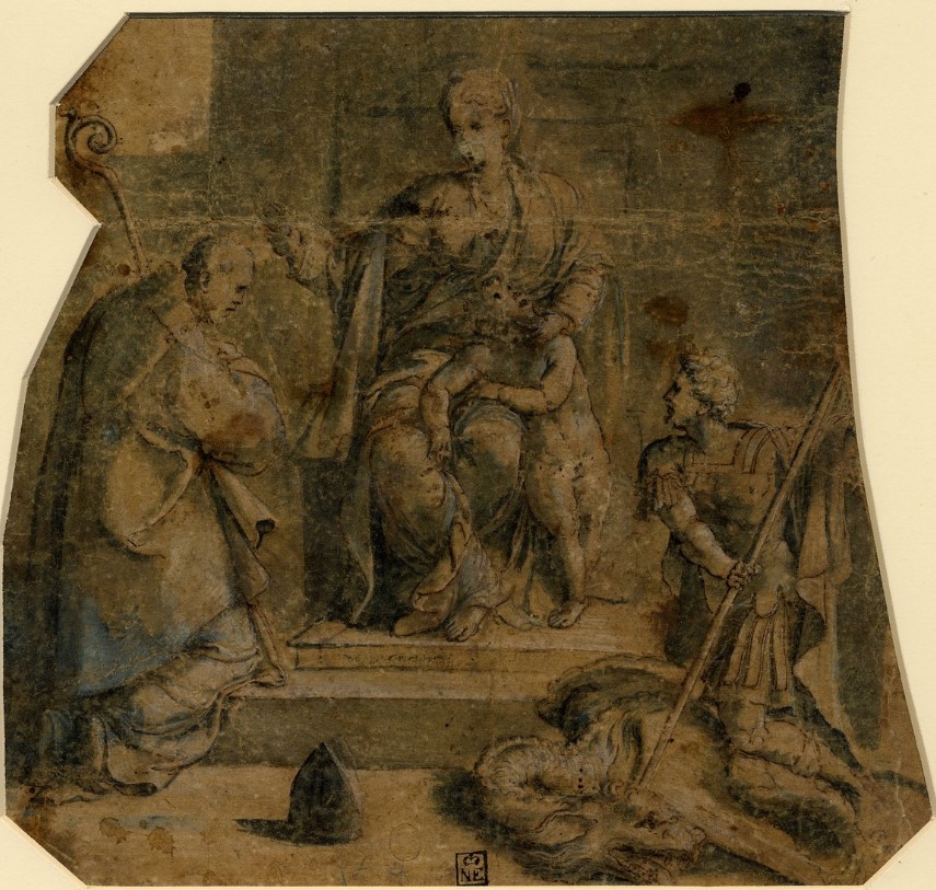 La Vergine col Bambino, san Giorgio e sant'Agostino