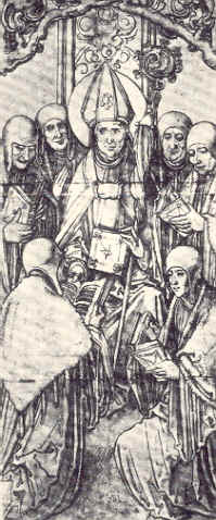Sant'Agostino consegna la regola ai Canonici