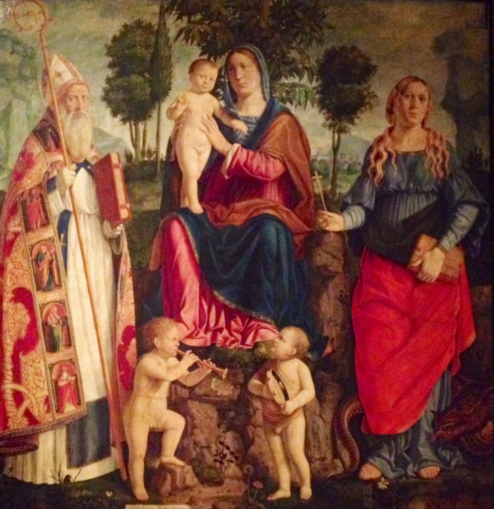 Madonna con Bambino in trono tra sant'Agostino e santa Margherita