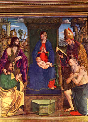 Madonna con Bambino e i santi Agostino Gerolamo e Battista