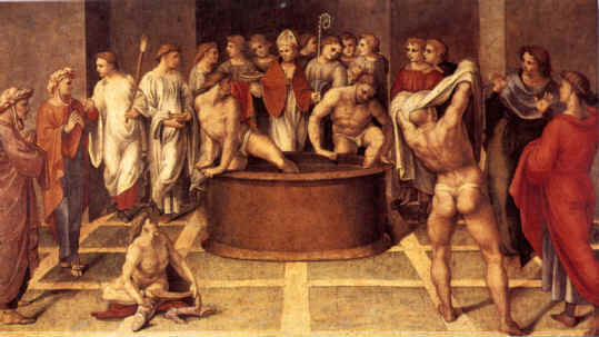 Agostino battezza i catecumeni di Girolamo Marchesi