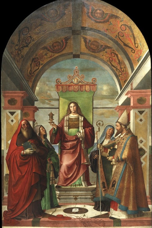 S. Maria Maddalena tra i SS. Girolamo e Paola, Monica e Agostino