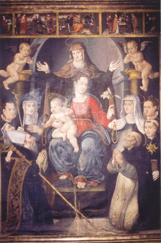 Agostino e la Vergine in trono