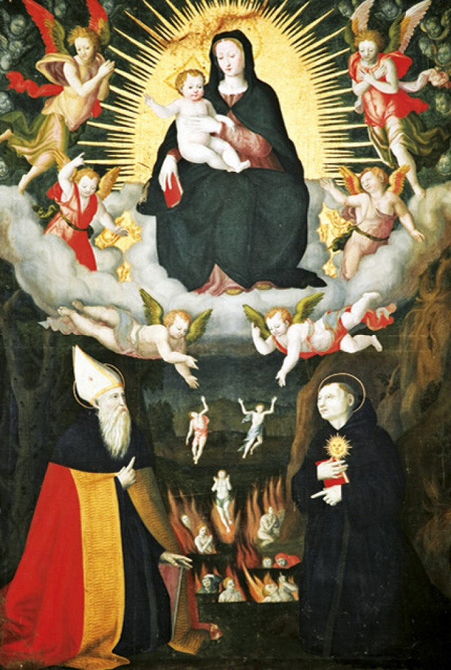 La Vergine con il Bambino e i santi Agostino e Nicola che intercedono per le anime del Purgatorio