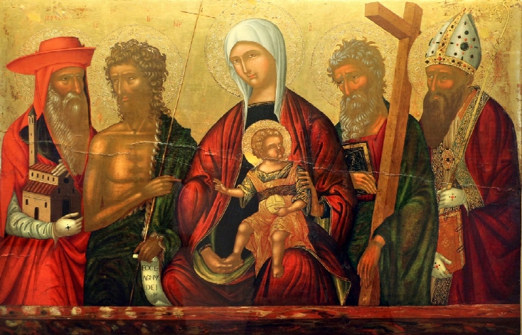 La Vergine tra i santi Girolamo, Battista, Andrea ed Agostino