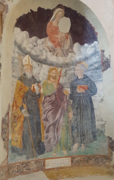 La Vergine, sant'Agostino e santi