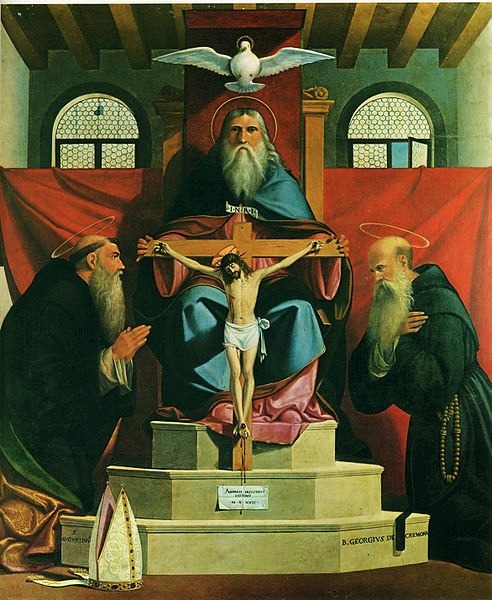 Santissima Trinit con Agostino e il beato Giorgio da Cremona