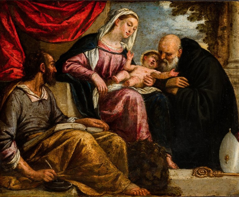 La Vergine con il Bambino, san Marco e sant'Agostino