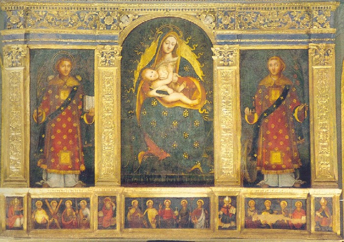 Sant'Agostino vescovo e Dottore della Chiesa nella pala d'altare di Sorico