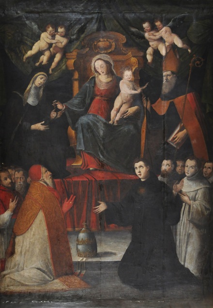 Madonna della Cintura con i santi Agostino e Monica e papa Eugenio IV