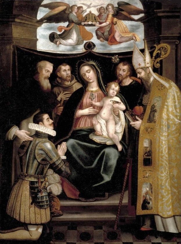 La Vergine in trono con Agostino e santi