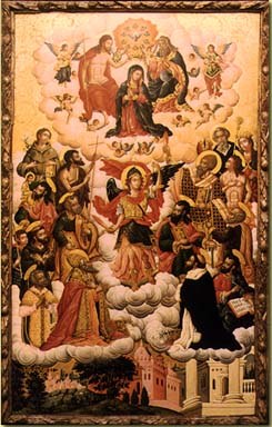 Sant'Agostino, la Vergine e santi