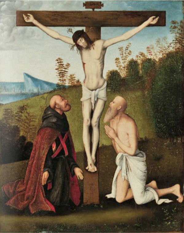 Cristo in Croce fra i santi Agostino e Gerolamo